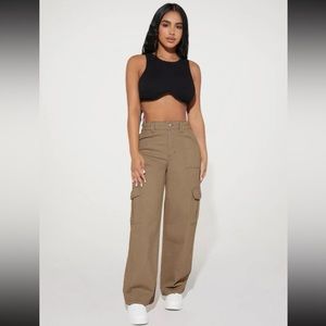 SHEIN mocha brown cargo pants